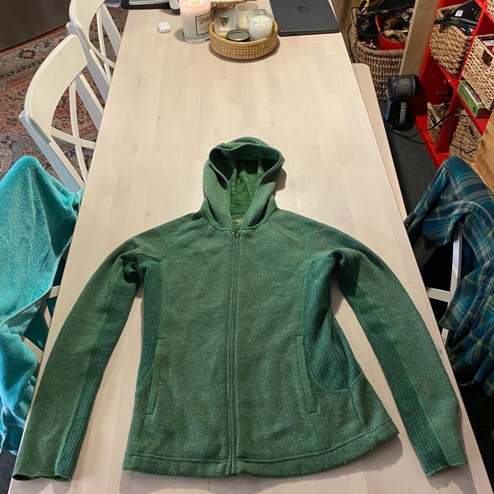 Mountain hardware women’s wool hoodie jacket M